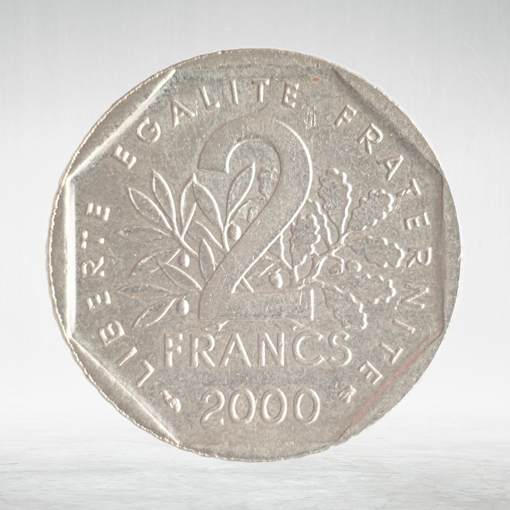France, 2 Francs 2000, VF