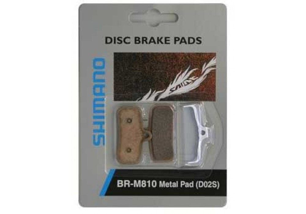 Тормозные колодки Shimano D02S, состав металл, для тормозов Saint BR-M810 BR-M820 / Zee BR-M640, с п