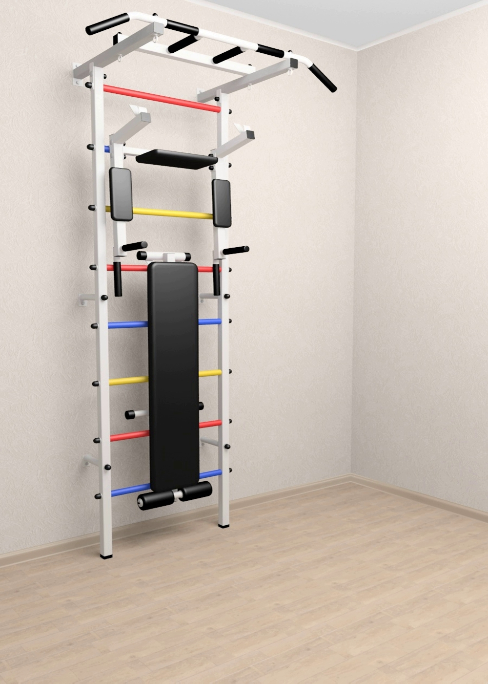 Шведская стенка Sv Pro 804 (Турник Pro/Брусья/стойка/Скамья)