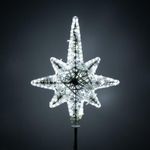 Макушка - звезда на елку «Роза ветров» из стеклонити