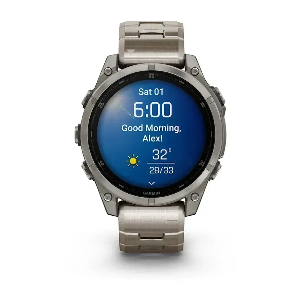 Смарт-часы Garmin fenix 8 AMOLED (47 мм) Sapphire титан c титановым браслетом