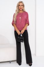 Блуза Сабина (малиновый мусс) Б11-459/8 Nikol (Акция)