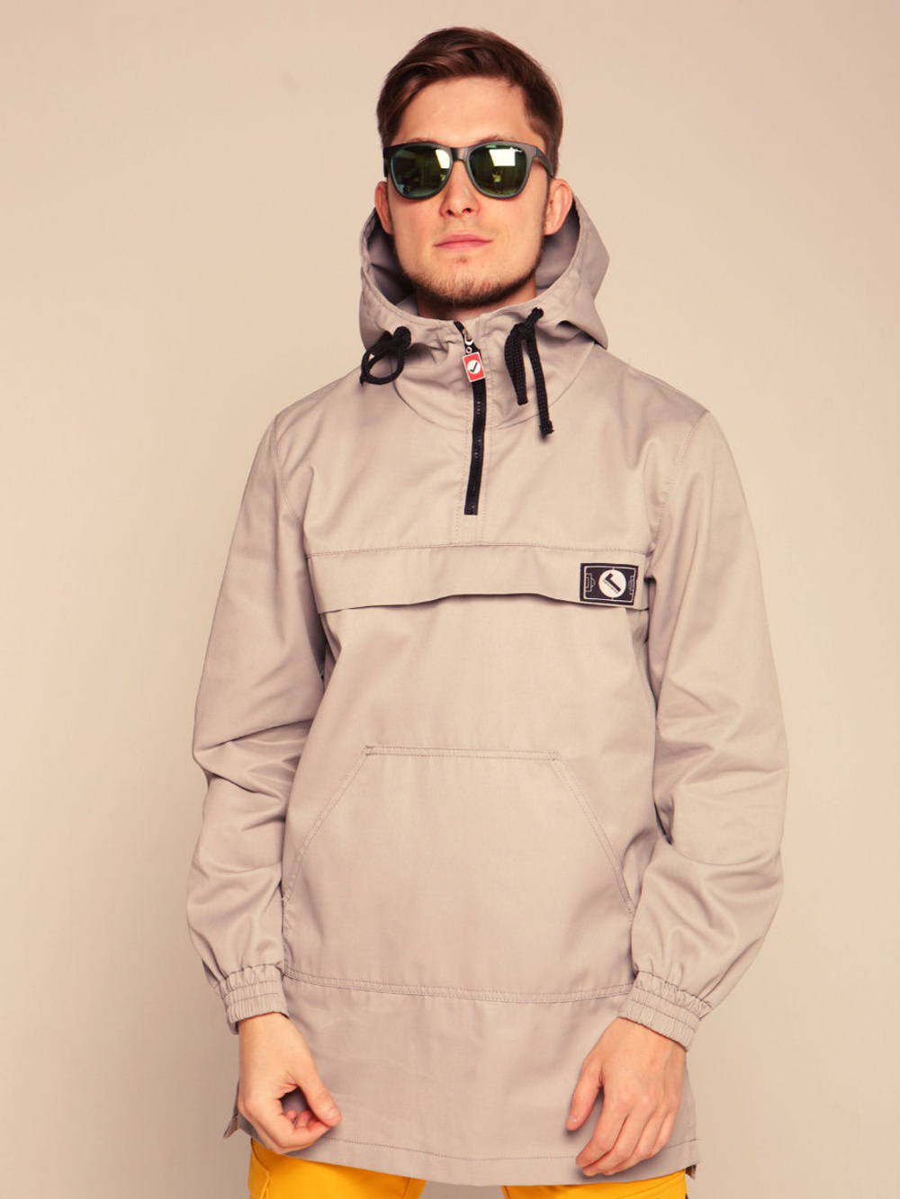 Анорак мужской удлиненный серый Город Горький