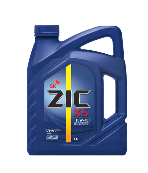 Масло ZIC X5 10w40 SP (4л) п/синтетика