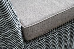 "Капучино" диван из искусственного ротанга двухместный, цвет графит