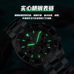 KANGOL Quartz Movement Stainless Steel Watchband Watch Men"s Watches Black Dial