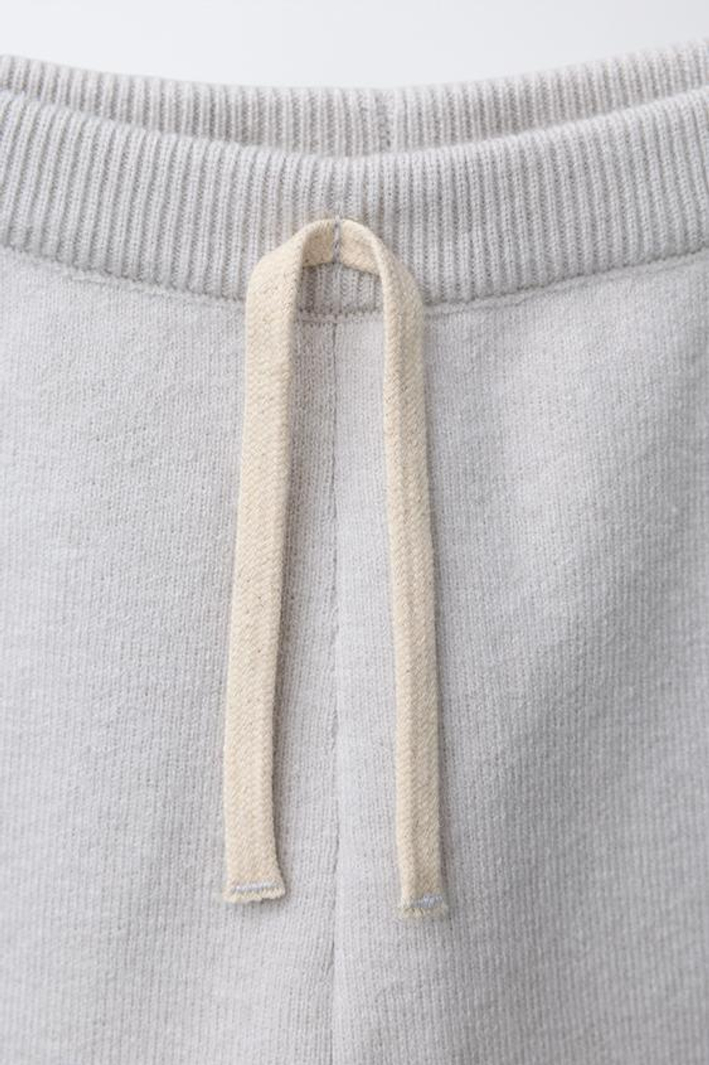 ZARA ТРИКОТАЖНЫЕ БРЮКИ-ДЖОГГЕРЫ, СВЕТЛО-СЕРЫЙ