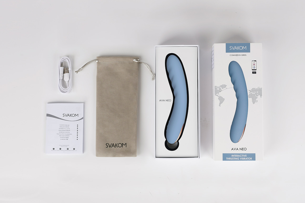 Интерактивный вибромассажер с возвратно-поступательными движениями Svakom Ava Neo