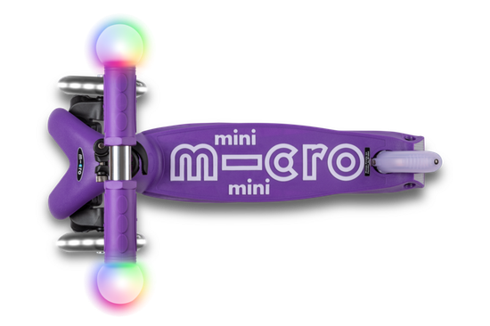 Самокат Mini Micro Deluxe Magic LED сиреневый