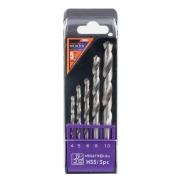 Сверла по металлу, набор 5пр. (4-6, 8, 10мм)