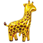 Шар Фольгированный Жираф золото (Золотой)