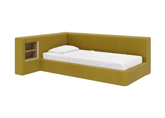 Диван-кровать Cube c нишей M (янтарный FiberGuardе)