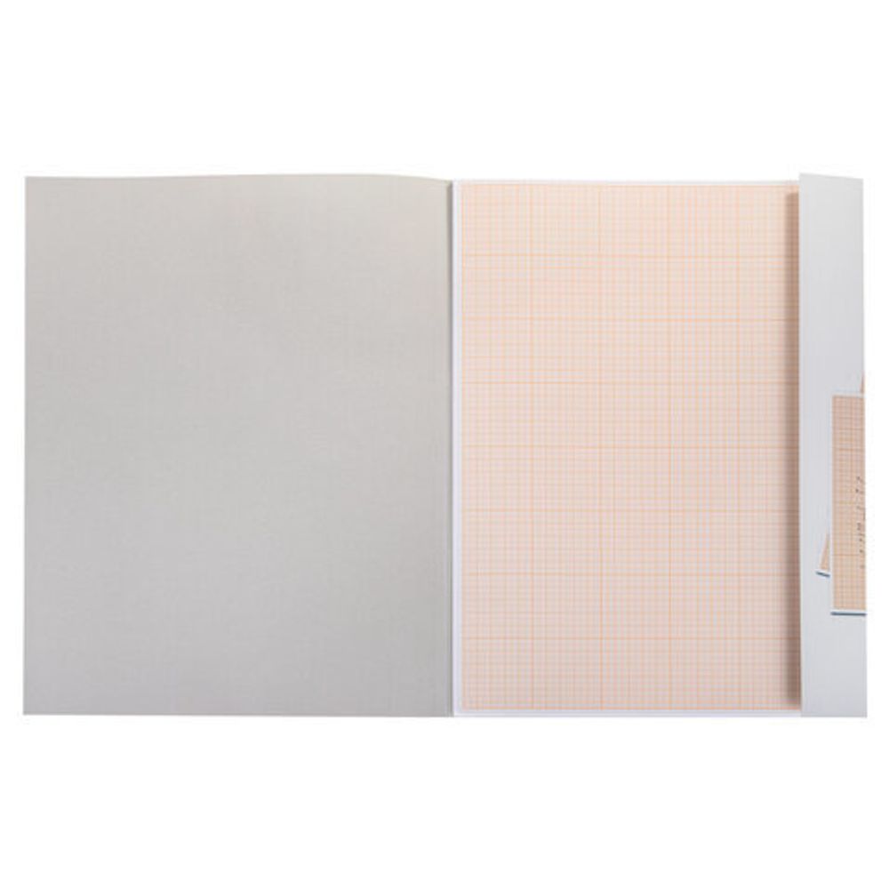 Бумага масштабно-координатная (миллиметровая), папка А3, оранжевая, 10 листов, 65 г/м2, STAFF, 113486