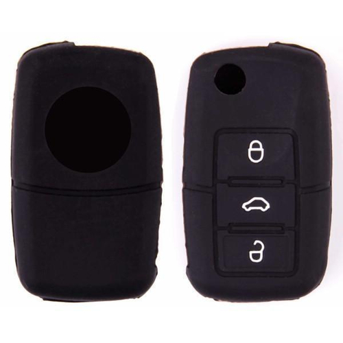 Чехол на ключ Skoda силиконовый Skyway