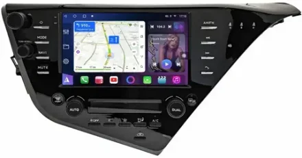 Магнитола для Toyota Camry 70 2017-2020 (c JBL и климатом на ШГУ) - FarCar BM9-2K-7045J монитор 9.5" 2K QLED на Android 14, TS10, 4+32Гб, CarPlay, 4G SIM-слот