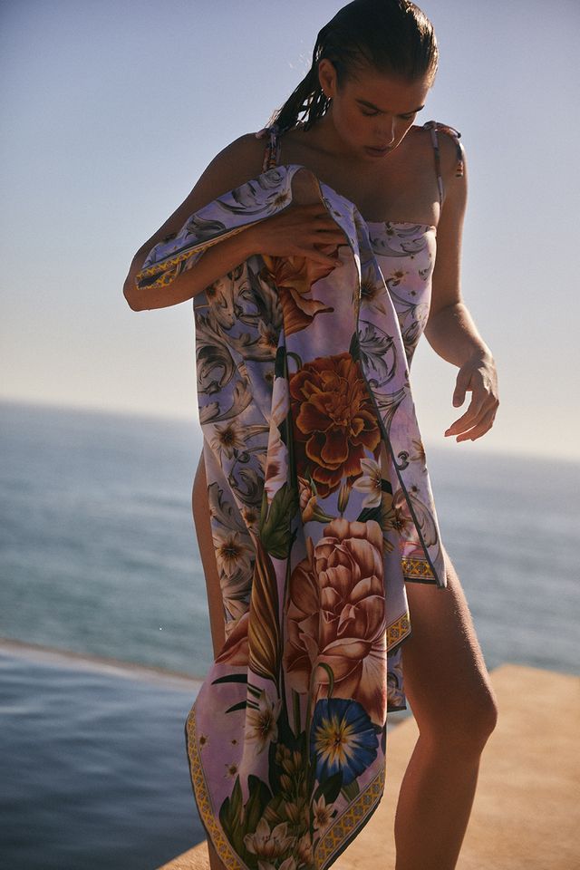 Элегантное парео с дизайнерским принтом 12297 Bou Numen