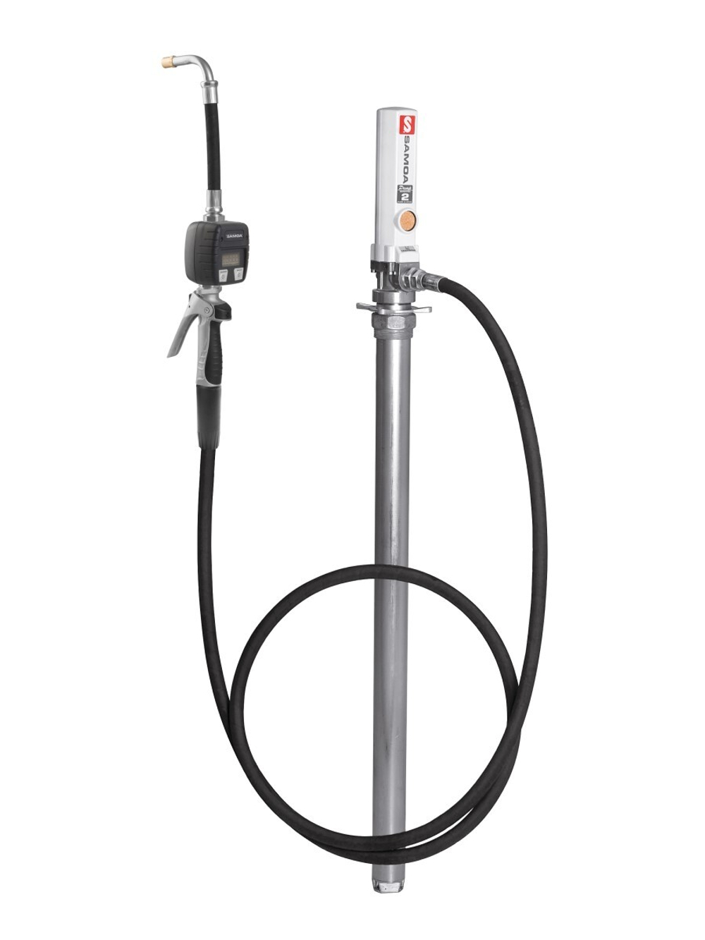 Комплект для масла с насосом РМ2 1:1 и счетчиком для бочек 205 л, 52 л/мин