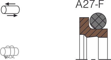 Грязесъемник A27-F 6x10.8x3.7