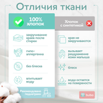 Пеленка текстильная BUBO BABY "SOFT" 100х120 см, кулирная гладь, 2 шт