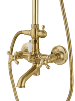 Душевая система WONZON & WOGHAND RETRO, Брашированное золото (WW-88739020-BG)