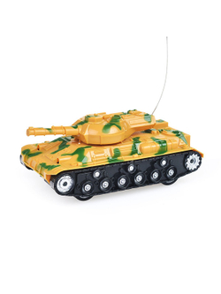 Игрушка Танк Камуфляж, радиоуправляемый (768-D20), цвет желтый