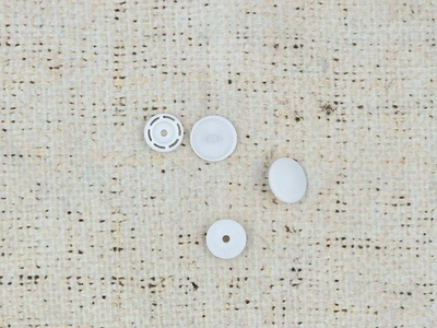 Кнопка установочная, пластик, d 1,3 мм, белый