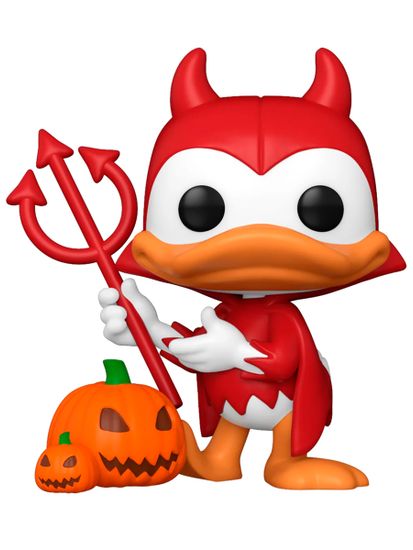 Фигурка Funko POP! Disney Mickey and Friends Devil Donald w/Pumpkin (Exc) (1446)77398 / Фигурка Фанко ПОП! по мотивам вселенной "Дисней", Дональд Дак