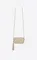 Мини-сумка Saint Laurent Lou из стеганой кожи Grain De Poudre с тиснением белый