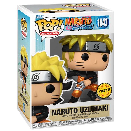 Фигурка Funko POP! Animation Naruto Shippuden Naruto Uzumaki w/Kunai&Shuriken w/(MT)Chase(1843)83804 / Фигурка Фанко ПОП! по мотивам аниме "Наруто", Наруто Узумаки (ЧЕЙЗ)