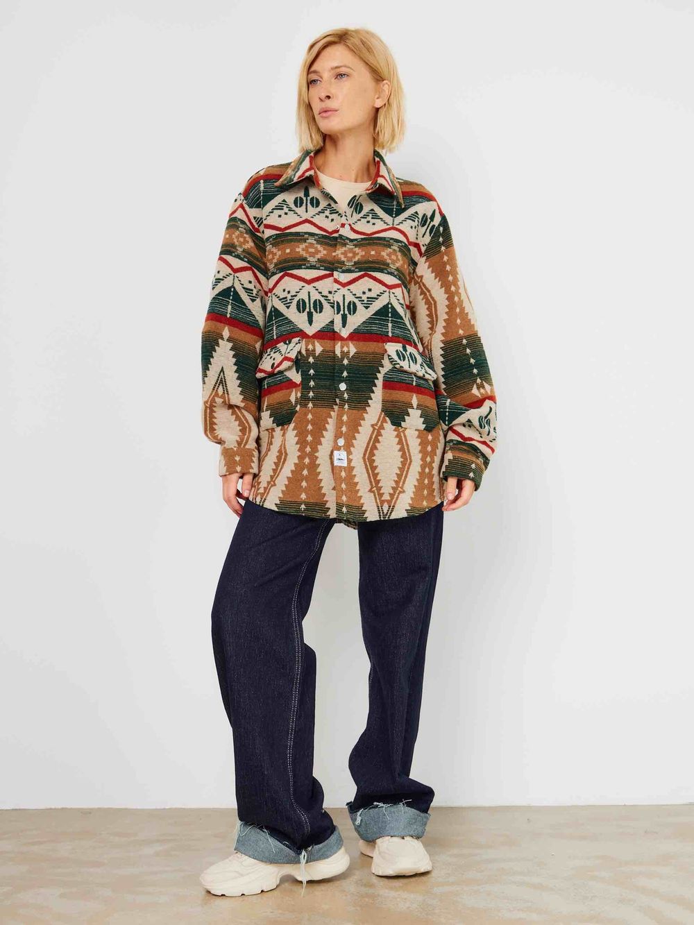 Рубашка Kefirmaykifer Оверсайз Этно скандинавия