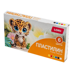 Пластилин 6цв. 15гр. "Funny friends" (Lori)