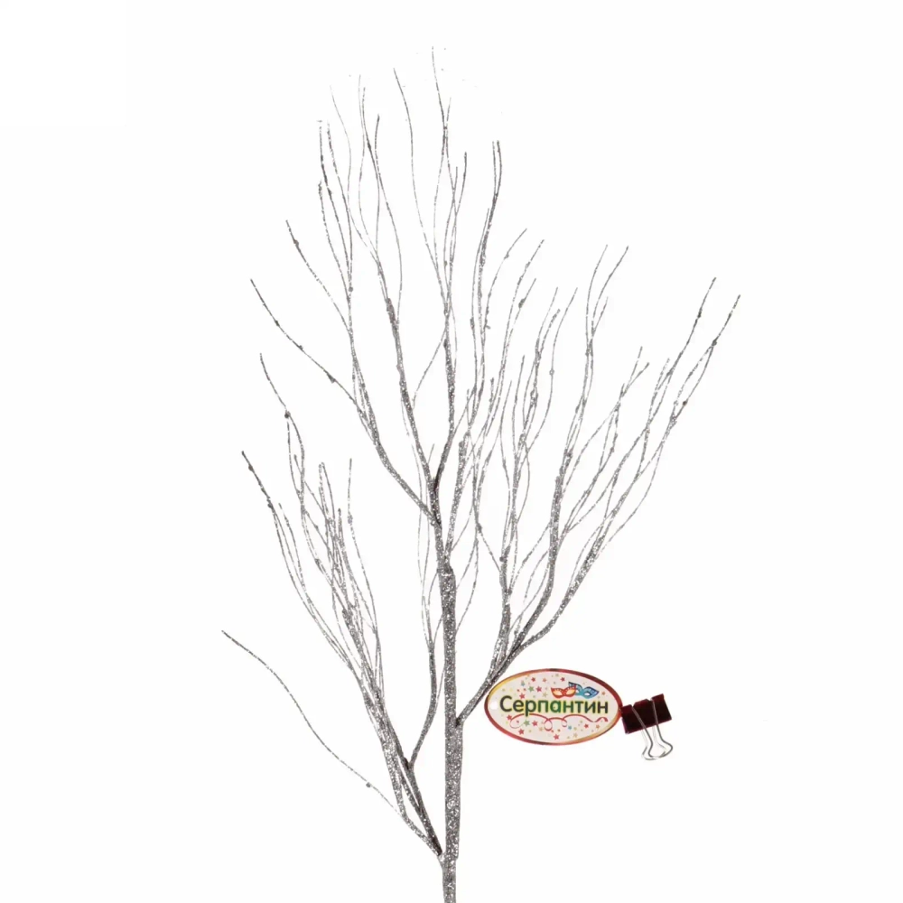 Ветка декоративная «Нежность» 77 см, Серебро