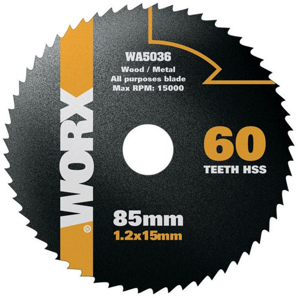 Диск п/п WORX WA5035 85*1.2*15 по металлу