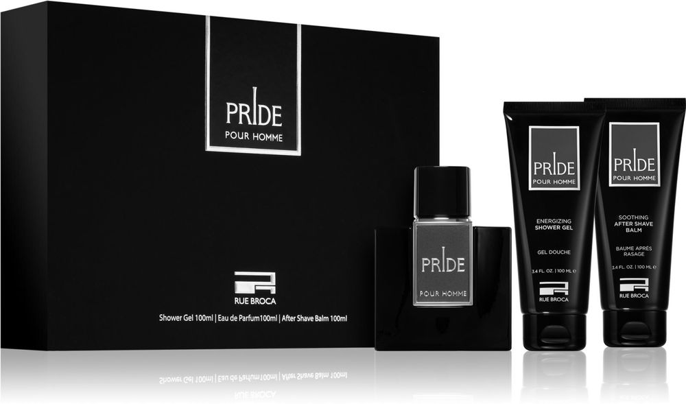 Rue Broca eau de parfum 100 мл + гель для душа 100 мл + aftershave balm 100 мл Pride Pour Homme