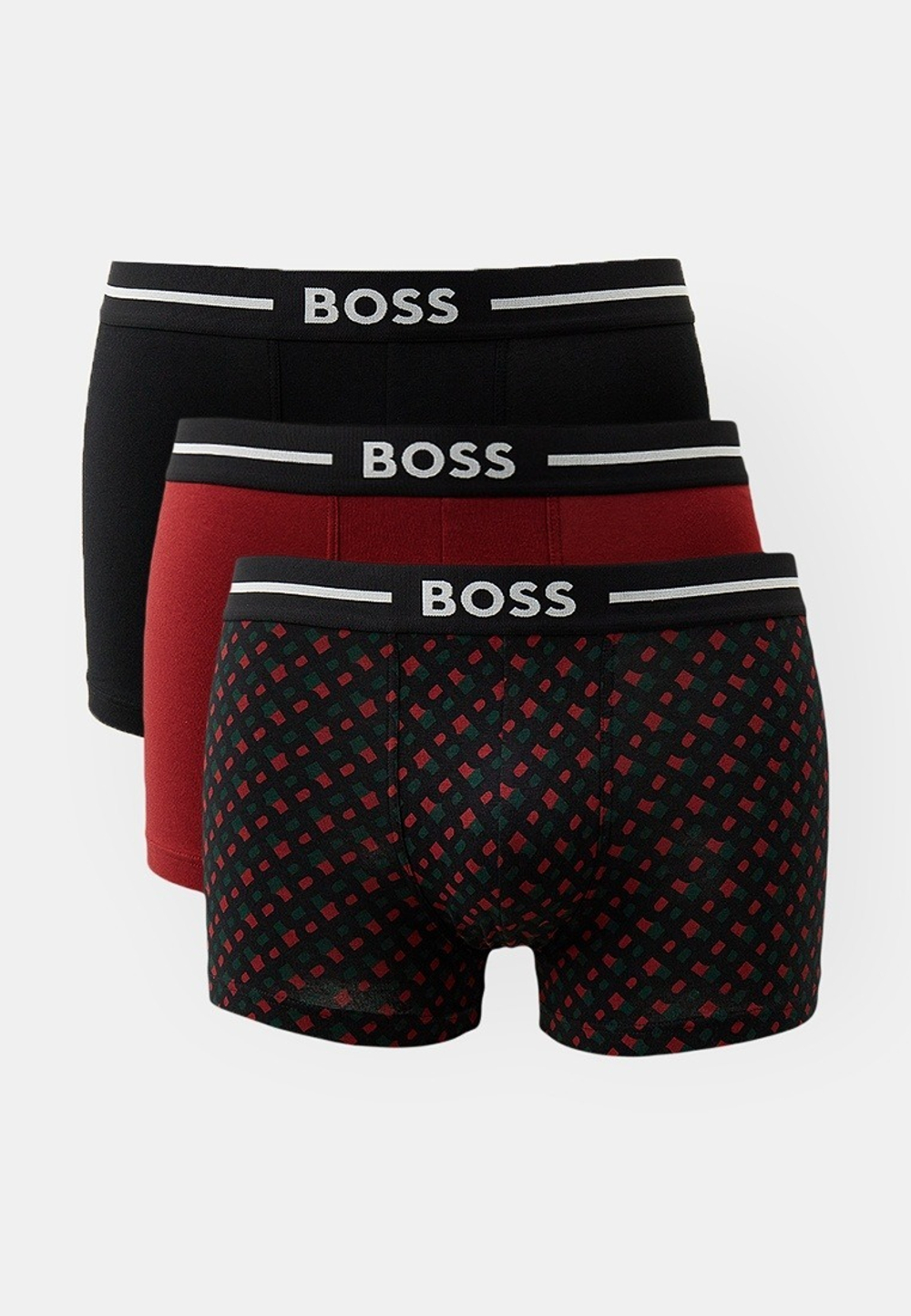 Трусы (набор 3 шт) мужские BOSS Trunk 3P Bold Design 10260694 01
