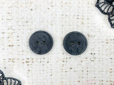 Пуговицы, d 1,5 см, графит