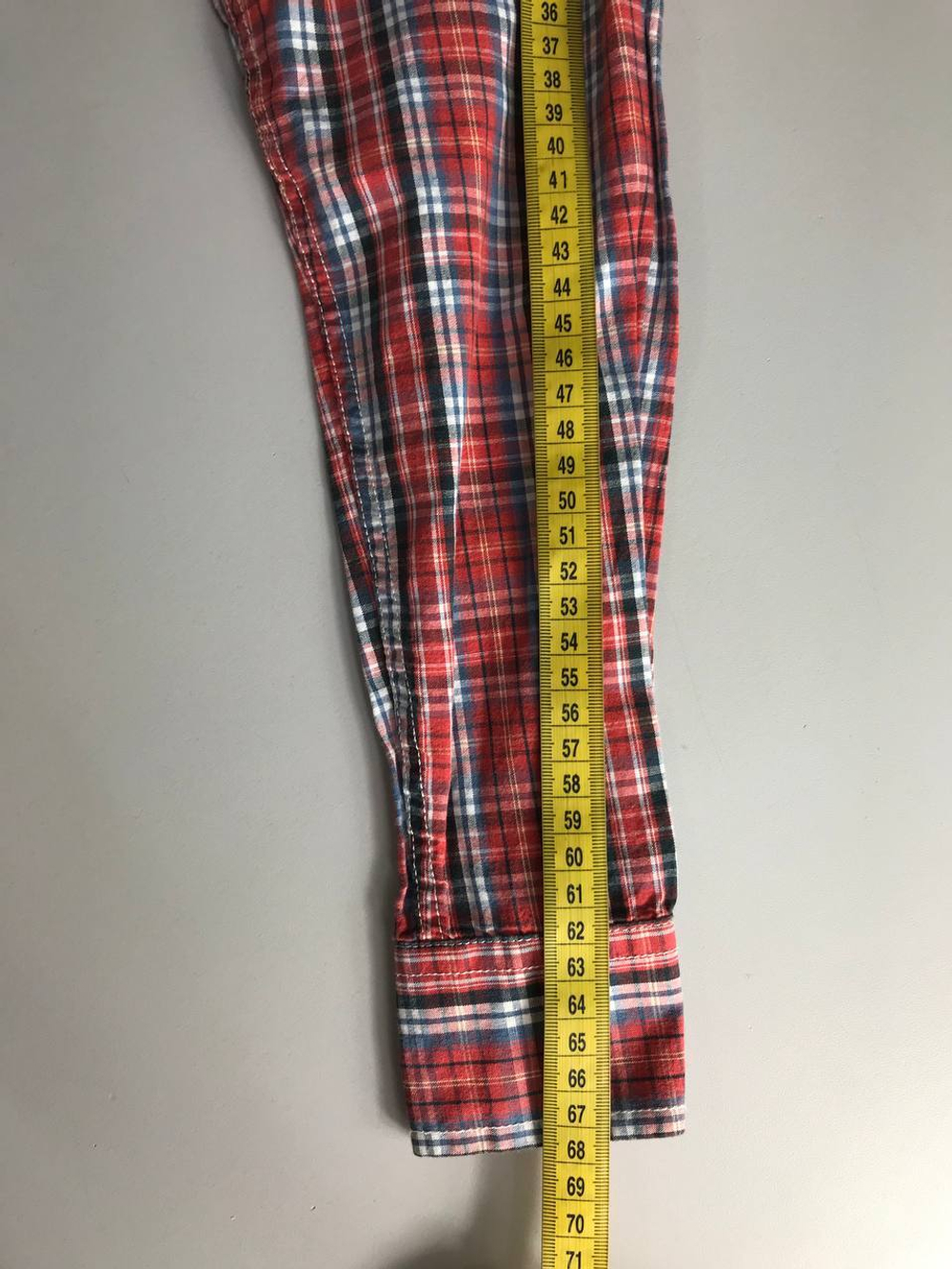 Рубашка Dr.Rehfeld в клетку, маркировка L, визуально на 50 размер