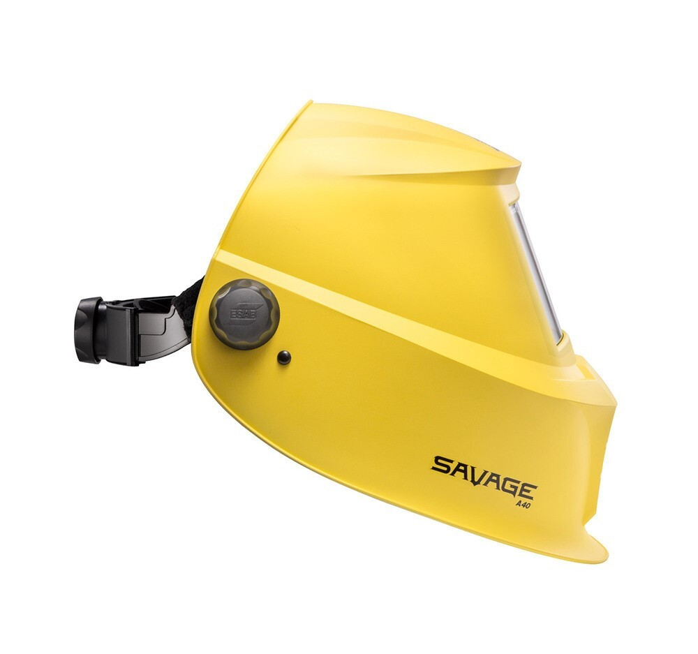 Маска сварщика SAVAGE A40 9-13 DIN желтая ESAB сменные батареи