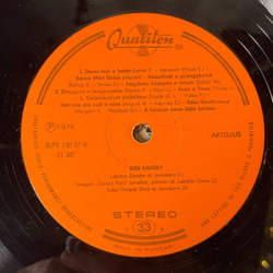 Винтажная виниловая пластинка Karoly Kiss Hungarian Songs Венгерские Песни (Венгрия 1976)