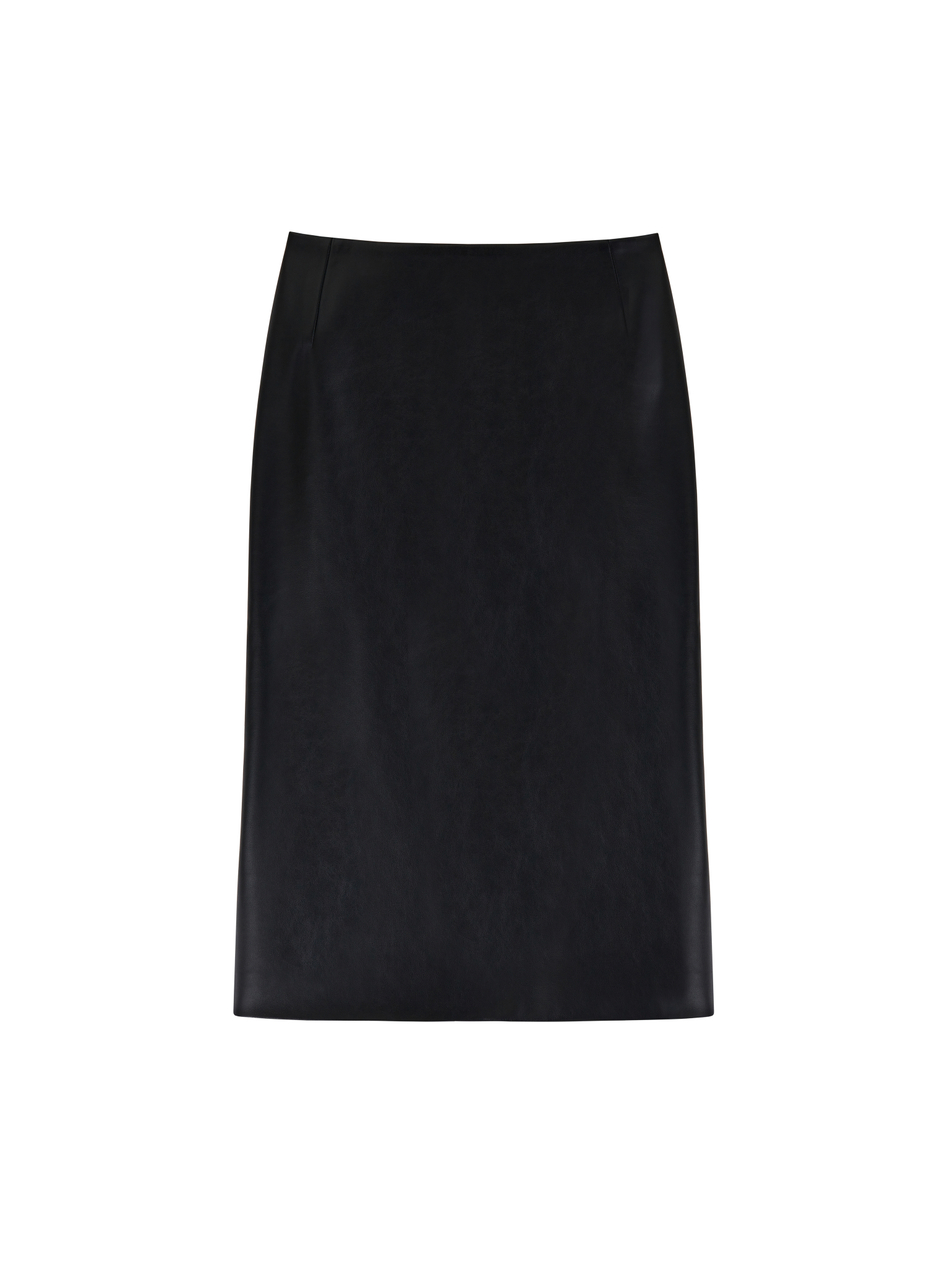 Юбка из экокожи