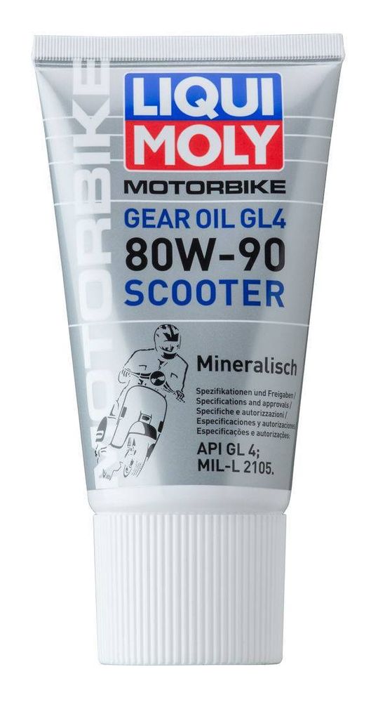 Трансмиссионное масло LIQUI MOLY Motorbike Gear Oil Scooter 80W-90 (Минеральное)