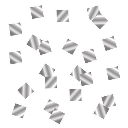 Конфетти "Квадраты серебро" фольгированные 1 см 500 г