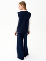 Жилет для девочки в школу AT697 синий