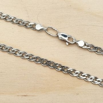 Цепочка Нонна. Родированная 4 мм