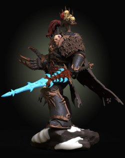 Фигурка, Эзекиль Абаддон, Warhammer 40 000, высота 19 см, под покраску