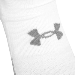 Under Armour Heatgear Low Cut Sports Socks 3 Pack - White, Grey