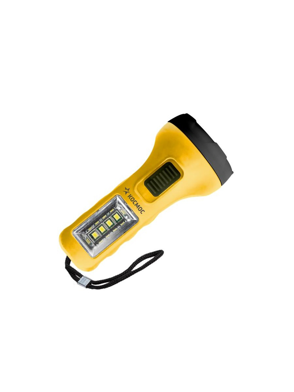 Фонарь ручной 0.5ВтLED+4SMD(1Вт) 1xAA корпус ABS-пластик ремешок ручной КОСМОС KOC119B