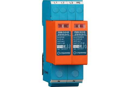 Устройство защиты от импульсных перенапряжений РИФ-Э-II+III 275/10 (3+1) (РИФ-Э-II+III 275/10 (3+1))