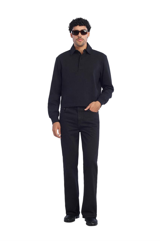 ZARA X BENITO ANTONIO ДЖИНСЫ FLARE FIT, ЧЕРНЫЙ