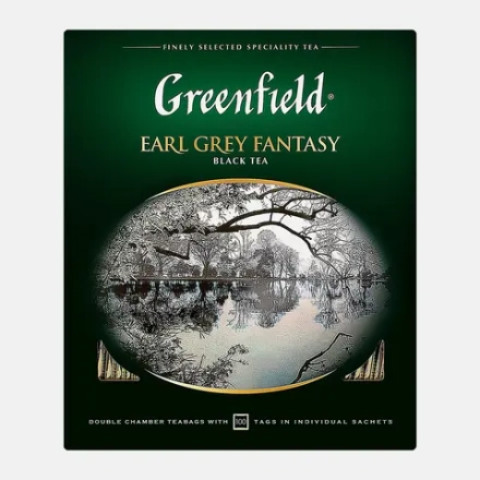 Чай черный Greenfield Earl Grey Fantasy 100пак